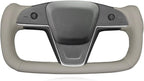 MEWANT Steering Wheel Cover for Tesla Yoke Steering Wheel Cover for Model X 2023 for Tesla Model S Steering Wheel Wrap