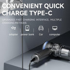 Car Vacuum Portable Cordless, 19000PA Suction Power [3 Suction Modes] & 6000mAh Battery [USB-C Charging Cable], 4-in-1 Wirele