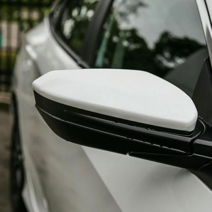 White Right Mirror Cap Cover For Honda Civic 2016 2017 2018 2019 2020 2021 Rearview Mirror Cap Replacement (White Right Side)