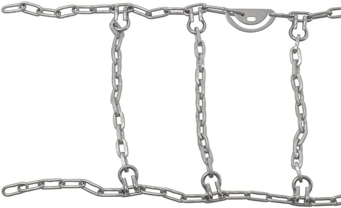 Mytee Products 2 Pair CAM Square Link Snow Chains Compatible w/ 22.5" Rim Diameter & 11" Wide Car Pickup Low-Duty Trucks SUV 