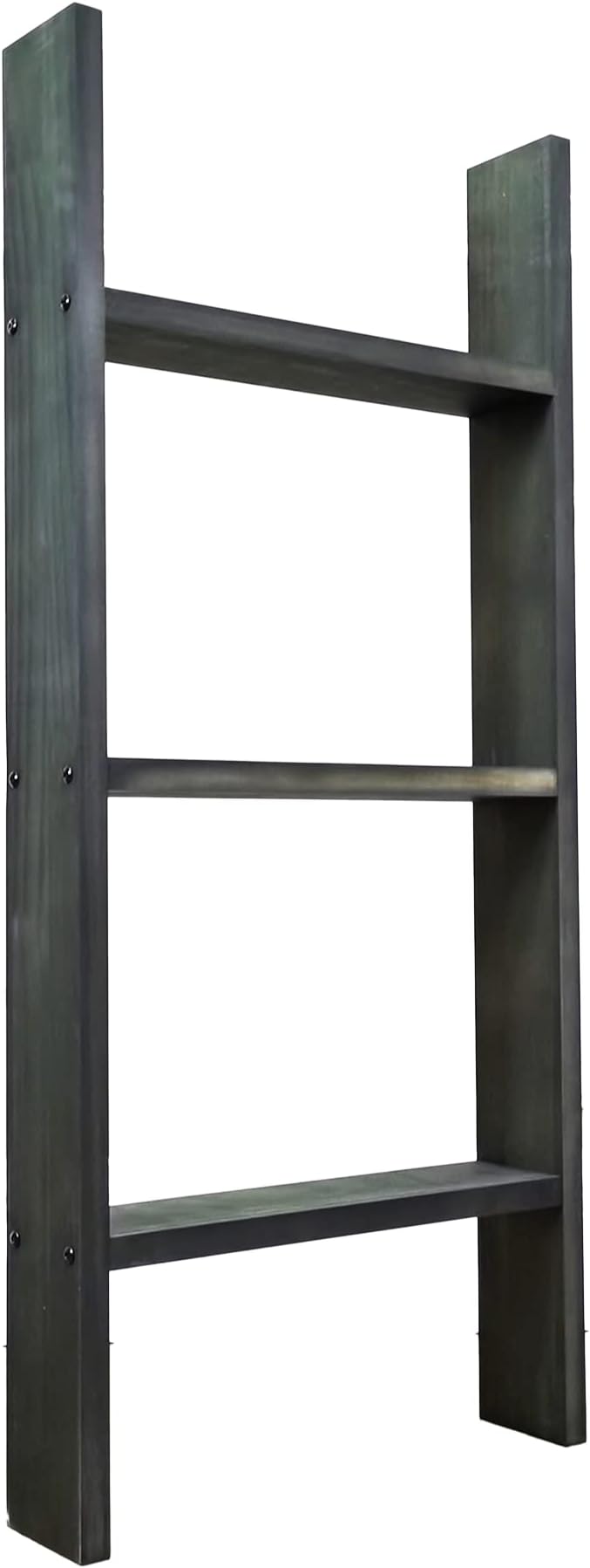 FixtureDisplays® 3-Foot Rustic Farmhouse Blanket Ladder, Wall-Leaning Decorative Wood Ladder, Ladder-Style Pine Wood Blanket 