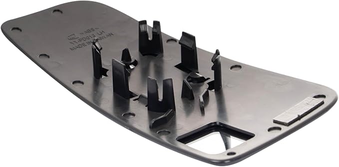 TRQ Left Lower Mirror Glass Snap On Clear Non Heated Compatible with 2015-2020 Ford F-150 2017-2022 Ford F-250 Super Duty F-3