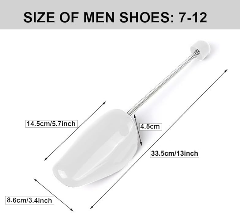 EchoDone 10 Pairs Plastic Shoe Tree Stretcher Shaper for Men