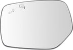 TRQ Driver Side Heated Mirror Glass with Blind Spot Detection Fits 2015-2017 Subaru Legacy Outback 2016-2017 Crosstrek 2016-2