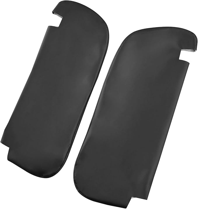Car Sun Visor Cover Replacement Fits for Dodge Ram 1500 2500 1994-2001 Vinyl Leather, Black