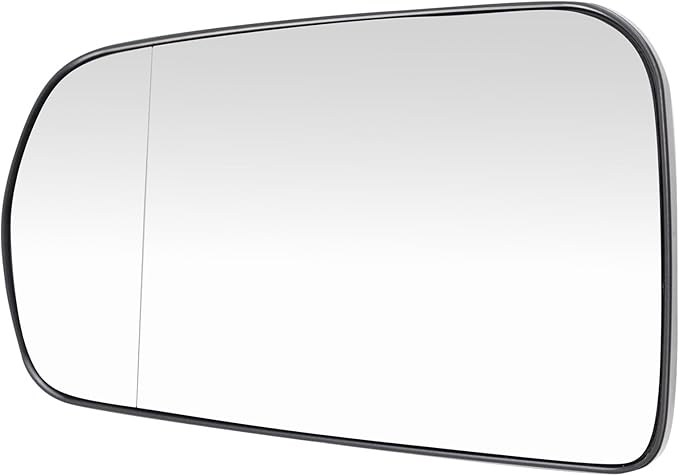 TRQ Driver Side Mirror Glass Heated Aspherical Snap-On Compatible with 2014-2019 Chevrolet Corvette GM1324197