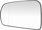 TRQ Driver Side Mirror Glass Heated Aspherical Snap-On Compatible with 2014-2019 Chevrolet Corvette GM1324197