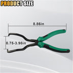 smilfuy Fuel Line Plier, Quick Disconnect Release Removal Tool, Petrol Hose Pipe Clamp Clip with Handle, Universal Fuel Line 