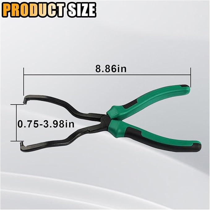 smilfuy Fuel Line Plier, Quick Disconnect Release Removal Tool, Petrol Hose Pipe Clamp Clip with Handle, Universal Fuel Line 