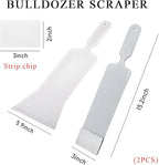 Yourkar 2 PCS Car Paddle Bulldozer Squeegee, Long Handle Window Tint Film Installation Tools, Paddle Bulldozer Scraper for Car Front Rear Windows Glass Cleaning, Car Accessories