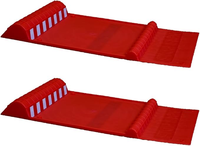 Maxsa 37359-2PK Park Right 21" x 11" x 2" Parking Mat, Red, Amazon Exclusive