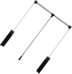 Pull Out Pants Hangers Trousers Rack Down Wardrobe Clothes Rail Extendable Closet Rod Adjustable Width Heavy Duty，890 1210mm