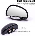 Biqing Blind Spot Mirrors for Cars LEFT,Universal Adjustable HD Glass Wide Angle Side Rearview Mirror for Safety Auxiliary Parking
