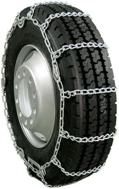 Mytee Products 2 Pair Cam Tensioner Twisted Link Snow Tire Chains Compatible w/ 16.5" Rim Diameter & 12" Wide Car Pickup Low-