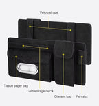 Multifunctional Car Visor Organizer (Suede leather - Black)