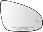 Replacement Blind Spot Detection Heated Mirror Glass LH RH Kit Pair for Toyota Camry