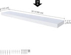 Ballucci Floating Shelf, 36" Wood Wall Shelf with Invisible Brackets for Bathroom, Living Room, Bedroom, Kitchen, Nursery, 6"