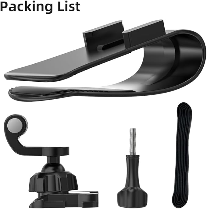 Car Sun Visor Mount VLOG/Video Holder, Quick Clip Mount for Car Sun Visor Compatible with DJI Action 6/5 Pro/ 4/3, GoPro Hero 13/12/11/10, Insta360, AKASO and More