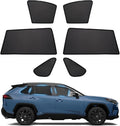 Powerty Side Window Shades for 2019-2025 Toyota RAV4 Accessories, Upgrade Double-Layer Side Rear Window Covers 6 Pack Light Block Car Privacy Cutains Shades for Baby, Camping, Napping, Sleeping