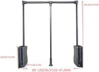 brand Wardrobe lift clothes rack,Pull Down Closet Rod for Hanging Clothes, Retractable Wardrobe Hanger for Cabinet, Aluminium