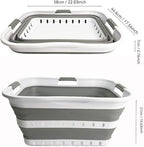SAMMART 42L (11 gallon) Collapsible Plastic Laundry Basket - Foldable Pop Up Storage Container/Organizer - Space Saving Hampe