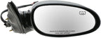 TRQ 2 Piece Driver and Passenger Side Mirror Assembly Set Electric Adjustment Heated No Memory Black Compatible with 1997-200