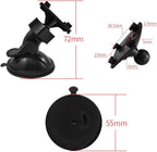 Universal Car Dash Cam Mount - Vacuum Suction Cup Holder with 4 Interchangeable Heads for GPS Navigation and Dashboard Recorder(Four Claws Heads)