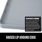 GORILLA GRIP Waterproof Silicone Under Sink Mat with Raised Lip for Kitchen and Bathroom, 46 x 22 in, Cabinet Shelf Liner Sta