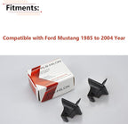 RLB-HILON 2PCS Sun Visor Retainer Clip Compatible with Ford Mustang 1985 to 2004 Year, Black Color