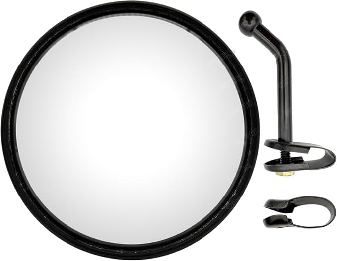 5.7 Inch Convex Round Mirror Blind Spot For Isuzu Mitsubishi Fuso Truck Bus Atv Utv Tractor Room Adjustable Bracket 2 Pcs