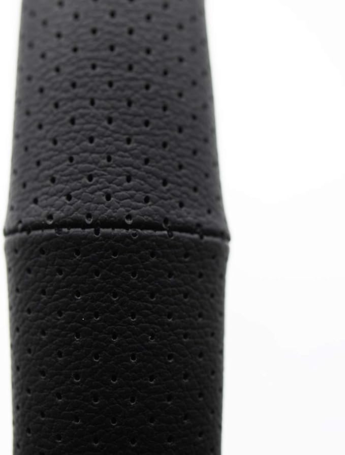 RoadPro RPSW3006 Black 18" Genuine Leather Steering Wheel Cover