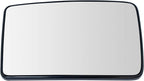 TRQ Driver Side Lower Heated Towing Mirror Glass with Backing Plate Compatible with 2013-2016 Ford F-250 F-350 F-450 F-550 Su
