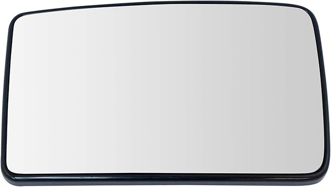 TRQ Driver Side Lower Heated Towing Mirror Glass with Backing Plate Compatible with 2013-2016 Ford F-250 F-350 F-450 F-550 Su