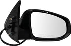 TRQ Driver & Passenger Side Power Heated Mirror Set Textured Paint to Match with Turn Signal Blind Spot Compatible with 2016-