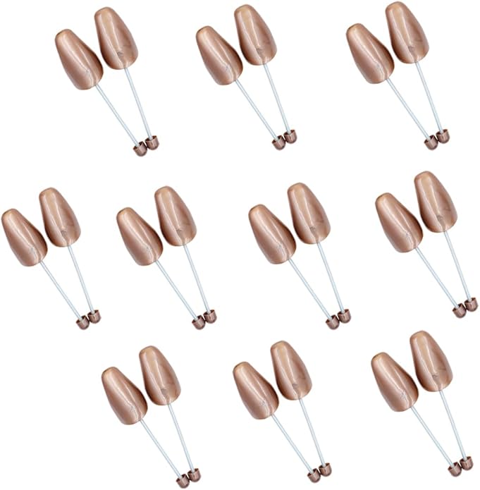 EchoDone 10 Pairs Plastic Shoe Tree Stretcher Shaper for Men