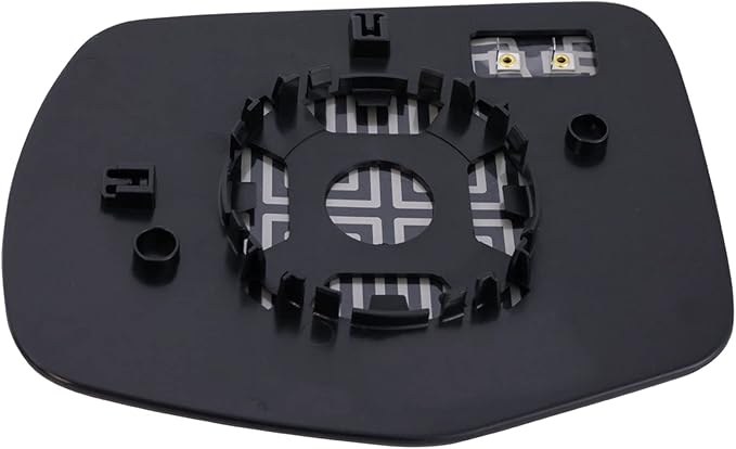 TRQ Passenger Side Mirror Glass Heated Convex Backing Plate For Factory Equipped & Aftermarket Mirrors Compatible with 21-22 