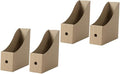 4pcs Lightweight Paper File Storage Boxes Desktop Document Organizers Bookcase Folder Holders for Office Desk Practical Stora