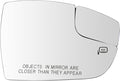 TRQ Heated Passenger Side Mirror Glass Snap-On Replacement Compatible with 2012-2018 Ford Focus RH FO1325163