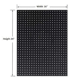 WallPeg Made in USA Pegboard Panels Garage Organization - Wall Storage Kit (PB-2 B) (2) ea - 24" x 16" Peg Board Tool Organiz