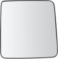 TRQ Driver Side Manual Mirror Glass with Backing Plate Compatible with 2018-2024 Jeep Wrangler 2020-2024 Jeep Gladiator CH132