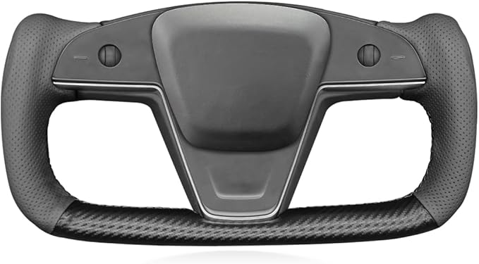 MEWANT Steering Wheel Cover for Tesla Yoke Steering Wheel Cover for Model X 2023 for Tesla Model S Steering Wheel Wrap