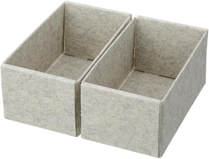 YBM HOME Clothes Drawer Organizer - Set of 2 Drawer Organizers for Bra, Underwear, Lingerie, Socks, Ties ETC - Foldable, Easy