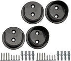 QCAA Extra Heavy Duty Premium Solid Brass Closet Pole Socket Set, 1-1/2 inch, with Stainless Screws, Oil_Rubbed Bronze, 2 Pai