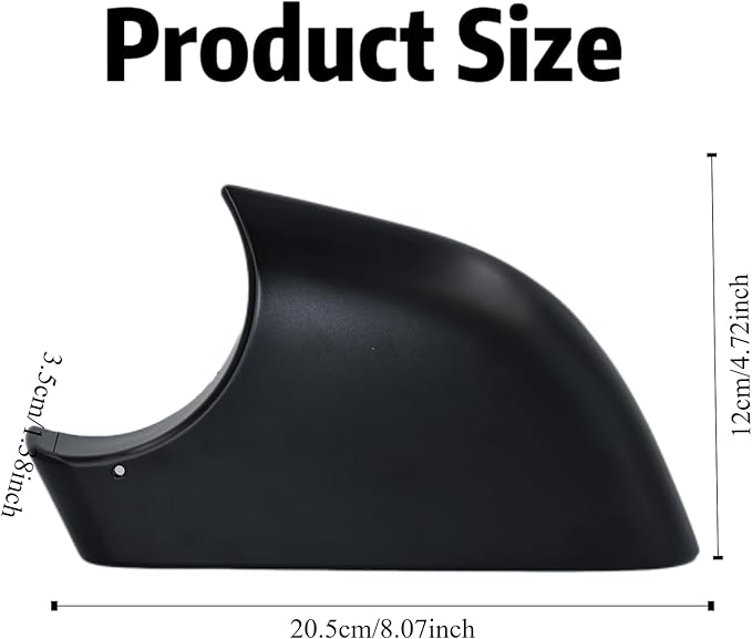 fit For Tesla Model 3 Front Wing Mirror Cover Holder Lower Tray 2017-2025，Black left driver Side Mirror Bottom Cover Replacement for Tesla Model 3 Wing Repair(left）