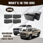 Muslogy for 2023-2026 Colorado & Cayon Tailgate Divider & Console Side Organizer Set Interior Accessories Compatible with Chevy Colorado/GMC Canyon 2023-2025 2026(Tailgate Divider+Console Side)