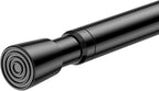 AIZESI Tension Curtain Rod for Windows 26.5 to 36 inch, Adjustable Expandable Pressure Spring Curtain Rod No Drilling, Black 