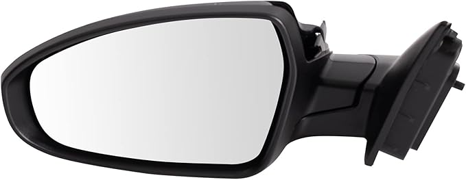 TRQ Driver & Passenger Side Power Mirror Set Smooth Black Manual Fold Compatible with 2019-2023 Kia Forte LXS FE S KI1320226 