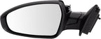 TRQ Driver & Passenger Side Power Mirror Set Smooth Black Manual Fold Compatible with 2019-2023 Kia Forte LXS FE S KI1320226 