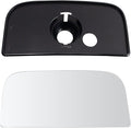 TRQ Exterior Tow Mirror Lower Glass LH Driver Side for Chevy GMC Truck SUV
