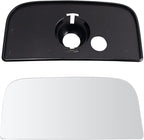 TRQ Exterior Tow Mirror Lower Glass LH Driver Side for Chevy GMC Truck SUV